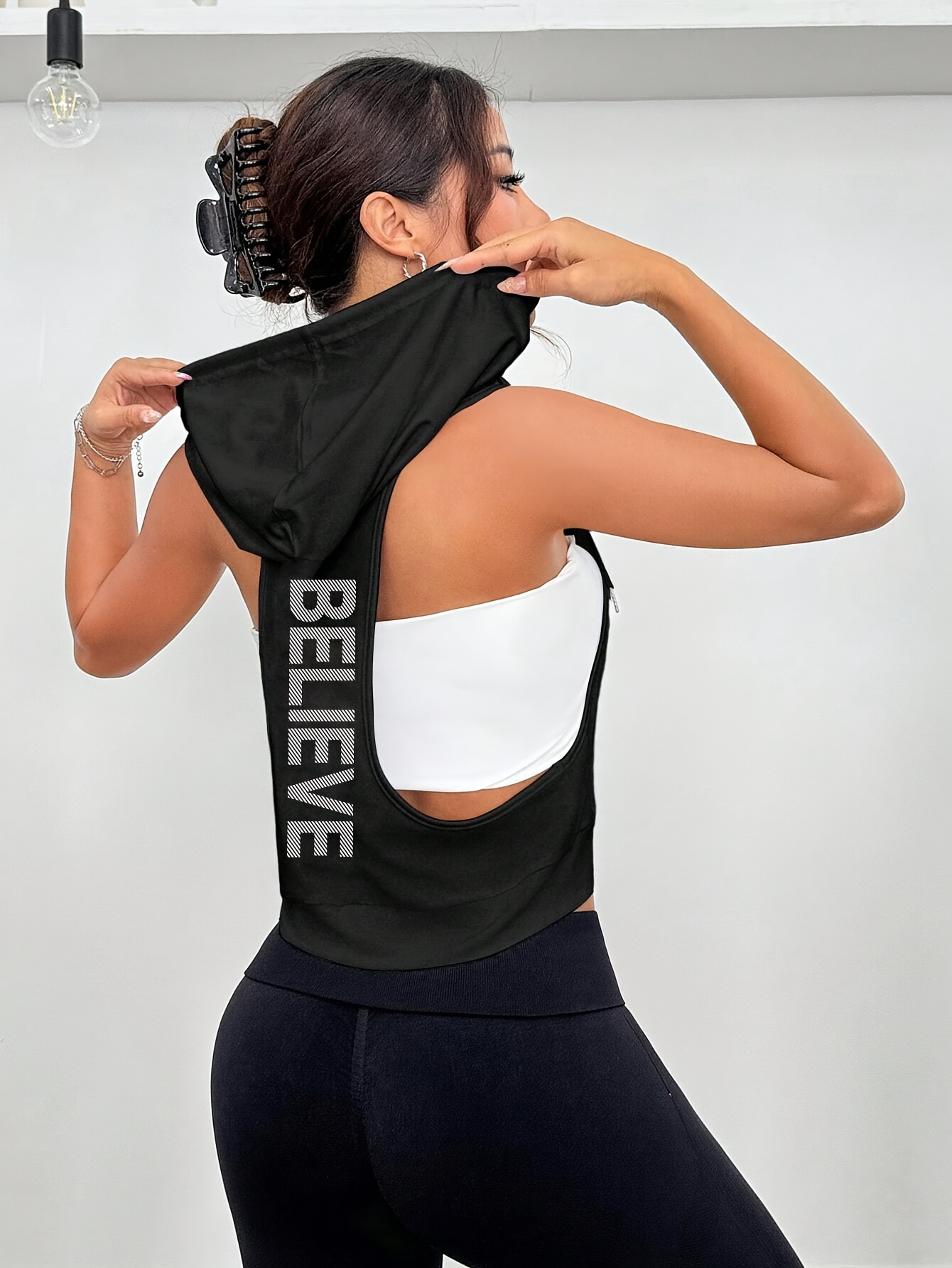 conjunto sin capucha mujer diseño deportivo Temu Argentina