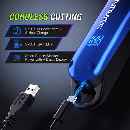 professional hair clippers set for barbers and stylists adjustable cordless trimmer rechargeable grooming kit for fading detailing beard and hair cutting