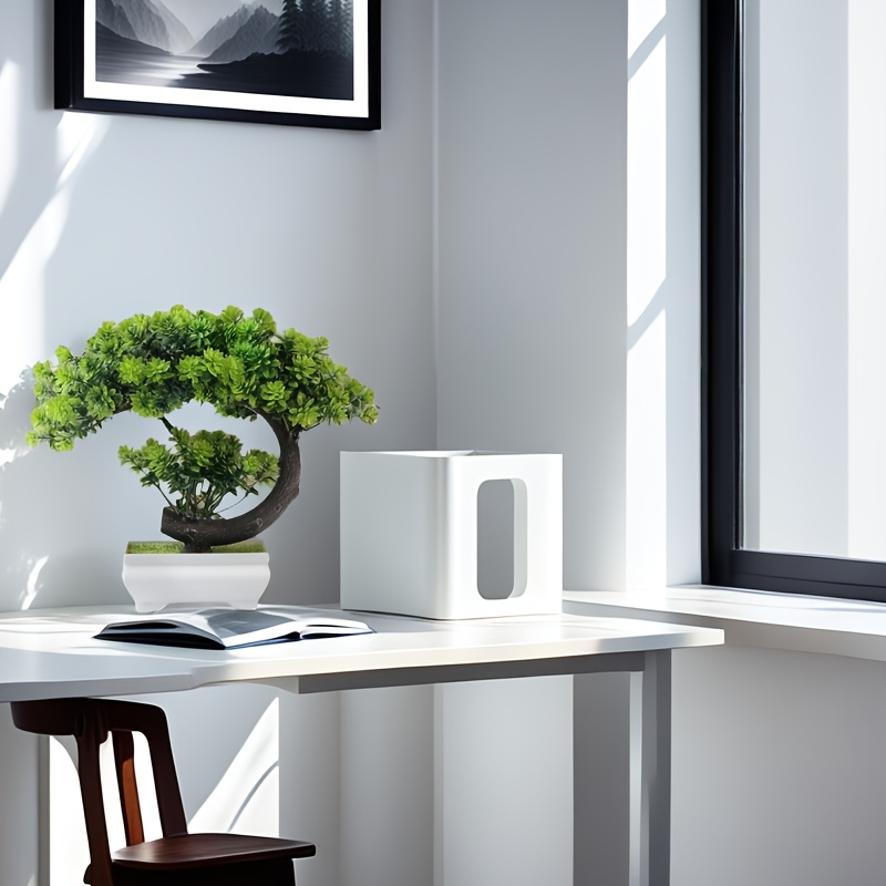 1pc Artificial Green for Lotus Bonsai Tree Plant, Faux Simulation Greenery, Suitable for Indoor/Outdoor Decoration: Cabinets, Corridors, Hotels, Gardens, Courtyards, Gifts, Living Rooms, Offices, Bedrooms, Display Cabinets, Bookshelves, Bathroom