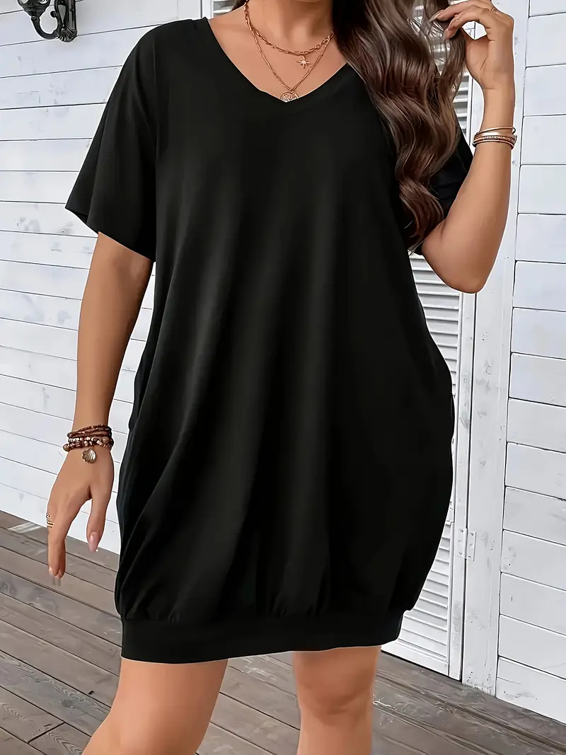 Elegant Solid Pocket V Neck Tops Elegant Solid Pocket V Neck Tops