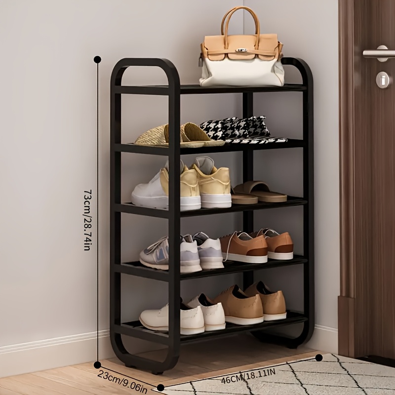 1pc 4/5tier Multifunctional Shoe Organizer Rack, Space , Easy To Assemble, Suitable For Entrance, Foyer And Independent Shoe Rack - - Floor Storage Rack
