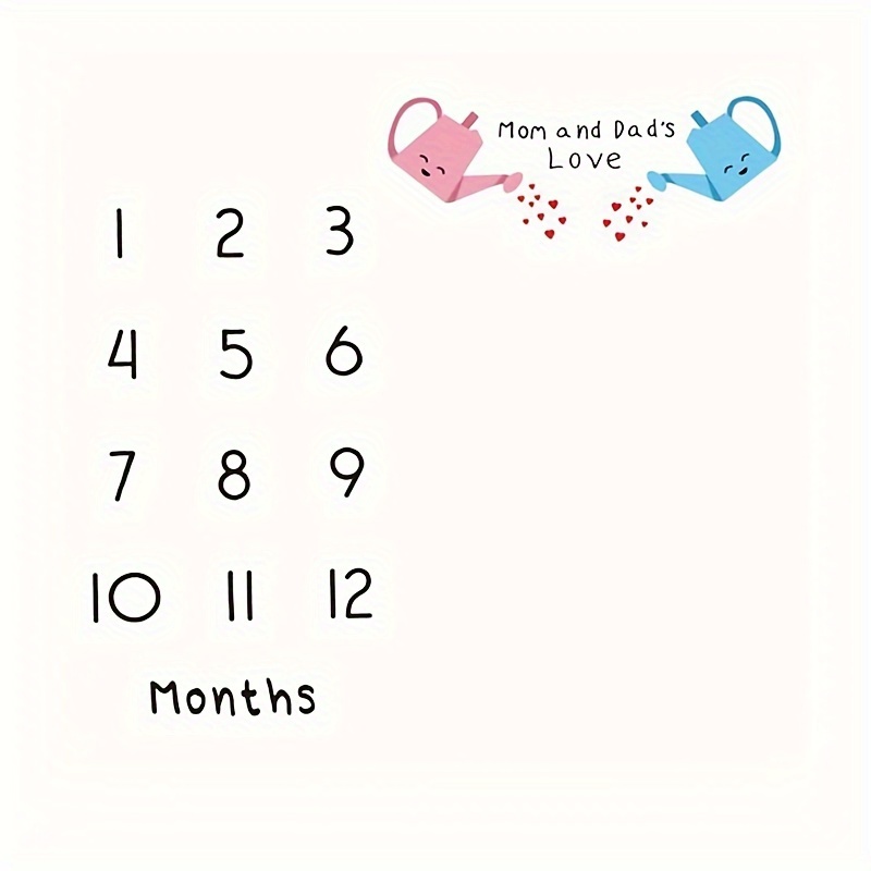 Image of Accessories Sold Separately Newborn Baby Memorialsmonthly Growth Milestone Blanket Photography Props Background Cloth Commemorate Rug Diy Infant Photo