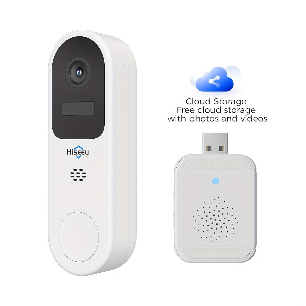 Doorbell *-in-1 Cell Phone Remote View, No Wiring And No Drilling  Anti-theft Video Monitor, Door Intercom Video Reminder Camera Night Vis