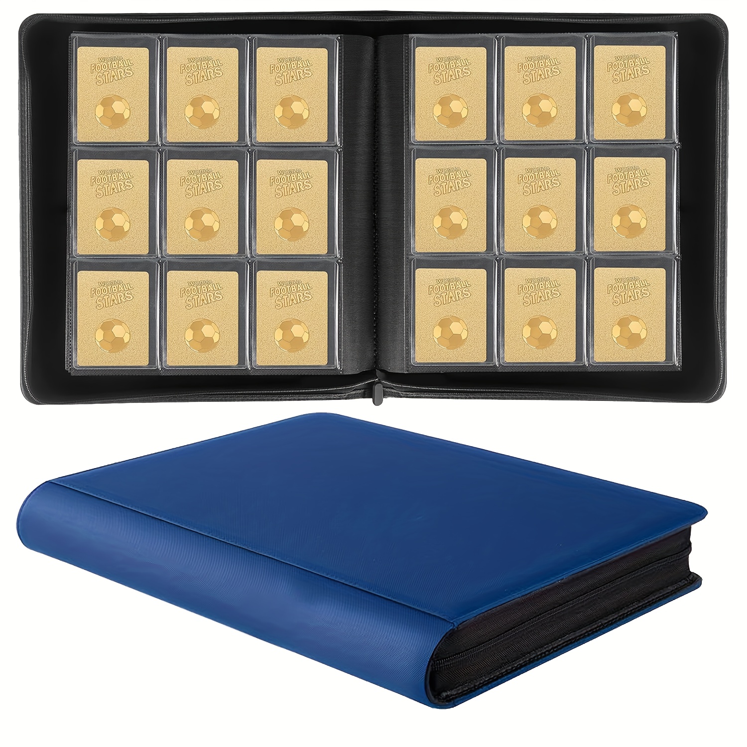 

Album, 9-grid Card Storage Box, Double-sided Pocket, Suitable For "3 X 4 Inch" Card Sleeves, Can Hold 288 Cards, Compatible With Mtg Sports Cards, Perfect New Year, Christmas Gift