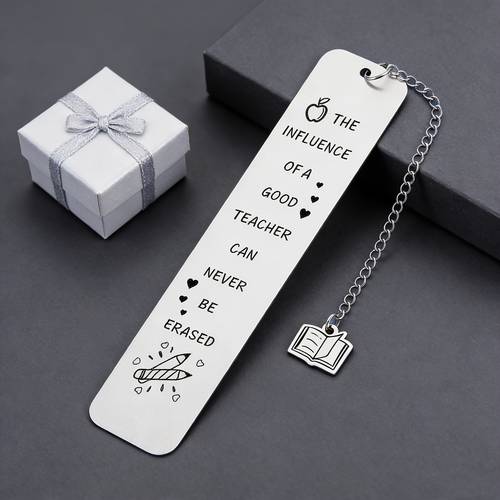 1 stainless steel bookmark grateful teacher stainless steel bookmark of a good teacher english engraved pendant gift for teachers day
