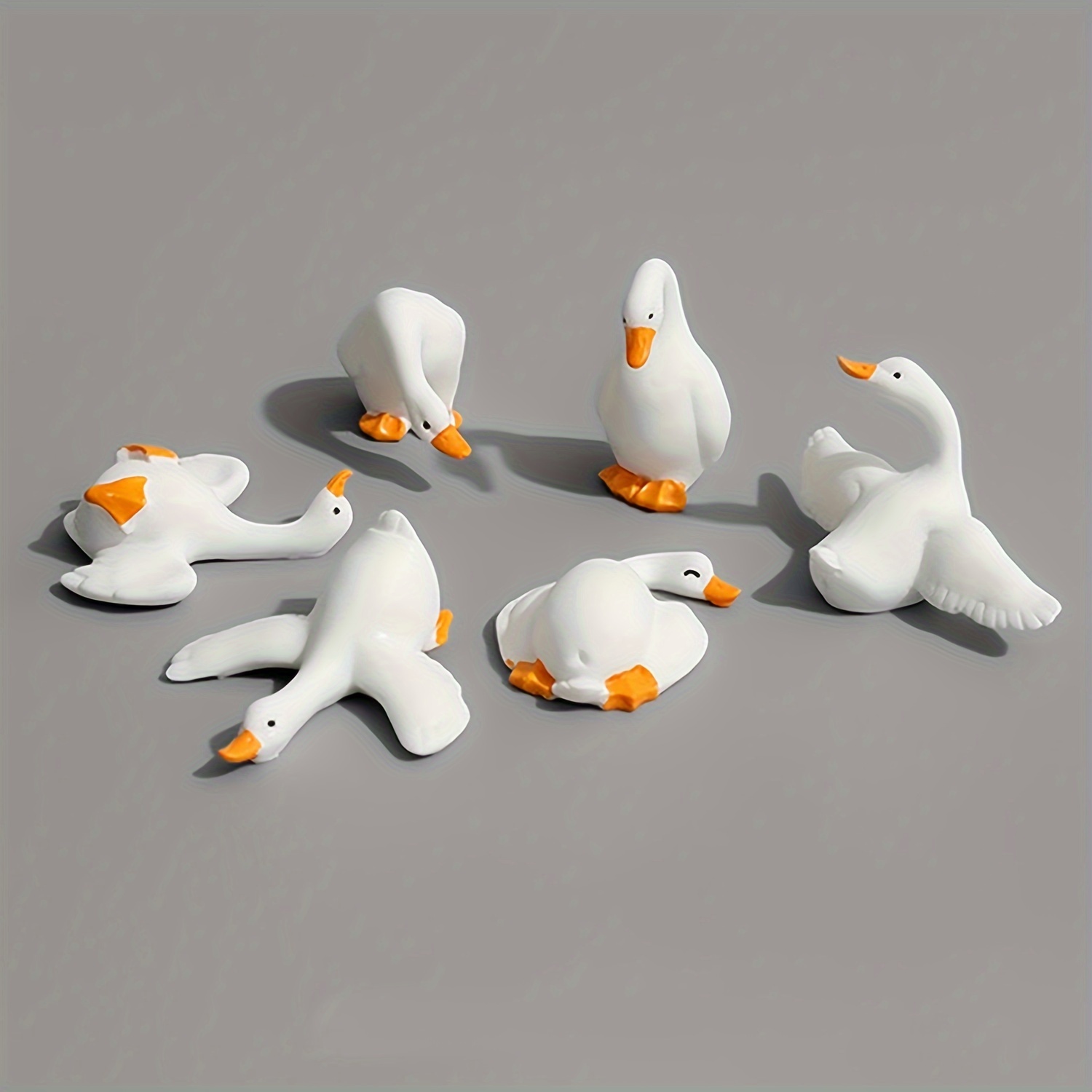 

6pcs Set Of Figurines - Resin Desktop Ornaments For Home & Garden Decor