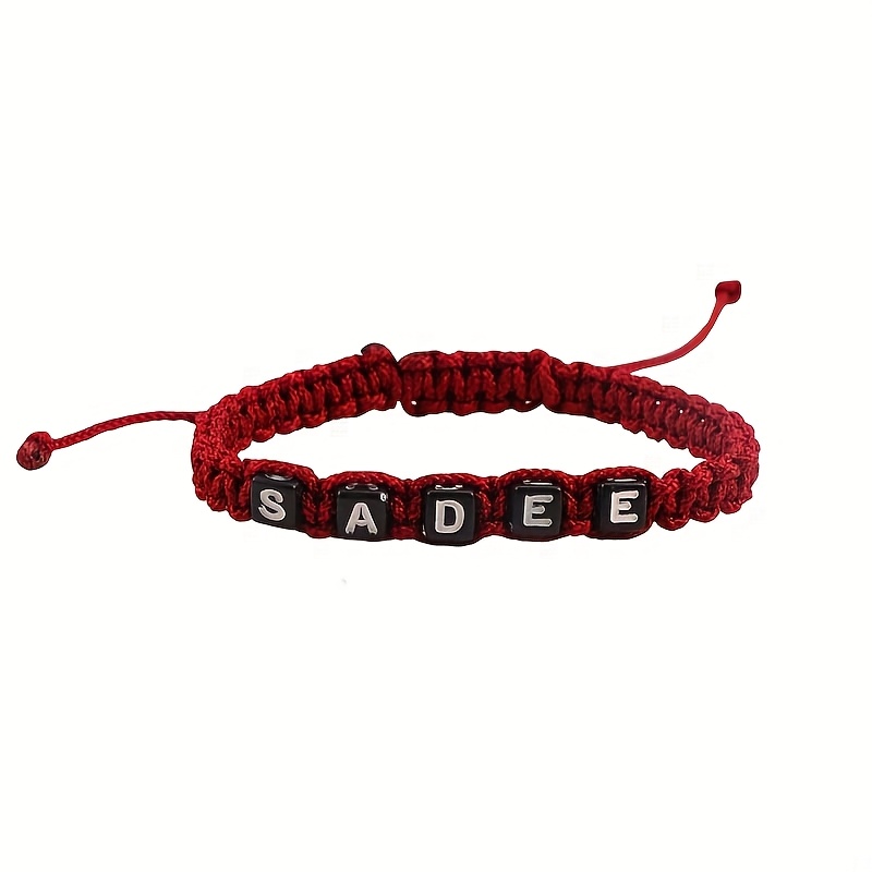 E-shop Personalisiertes Buchstaben-Perlenarmband | Handgefertigtes Acrylarmband mit Namen oder Slogan, ideal für Geburtstage, Valentinstag, Jubiläen,