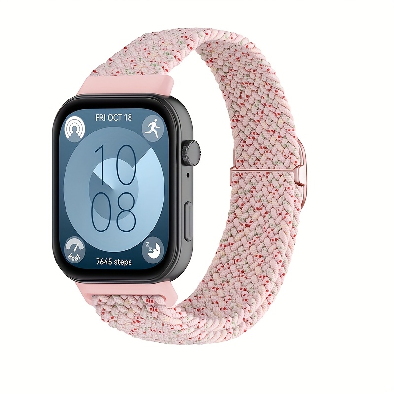 TEMU Cinturino ad anello in nylon intrecciato per Huawei Watch Fit 5/ Fit 5 Pro/ / Pro/ Fit 3, cinturino di ricambio ad anello in nylon intrecciato,
