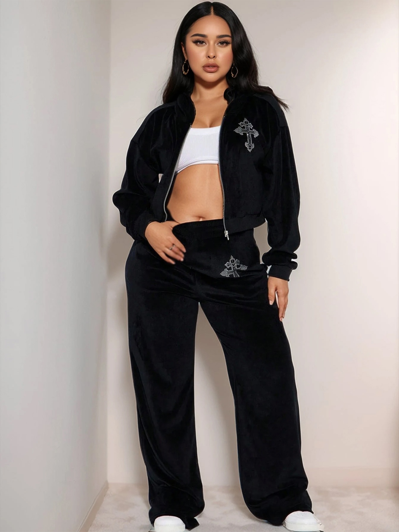 conjunto piezas piel sintética negra 2k Temu Ecuador