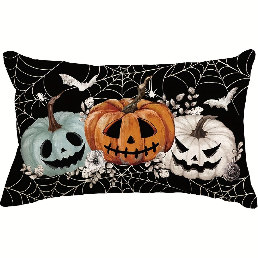 

Halloween Decorative 12x20 - Bat & Spider Web , Zippered For Sofa And , , For , , -