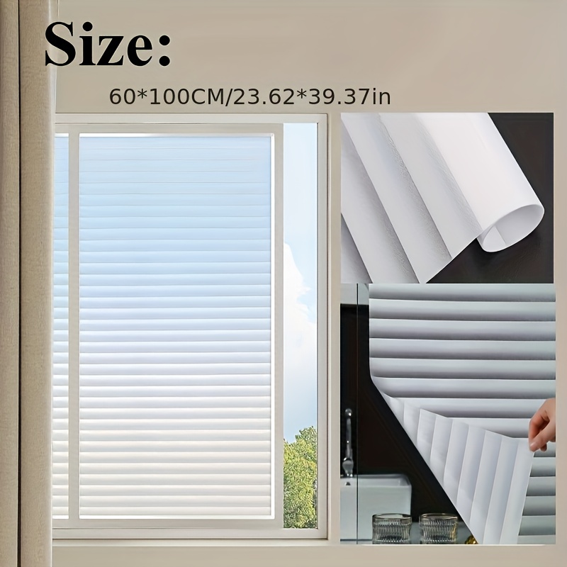 E-shop 1 Rolle Sichtschutzfolie - Lichtfilter & Blendungsfreies Fensterfilm, Einfach anzubringen zu entfernen, für Bad, Küche, Wohnzimmer, Büro –