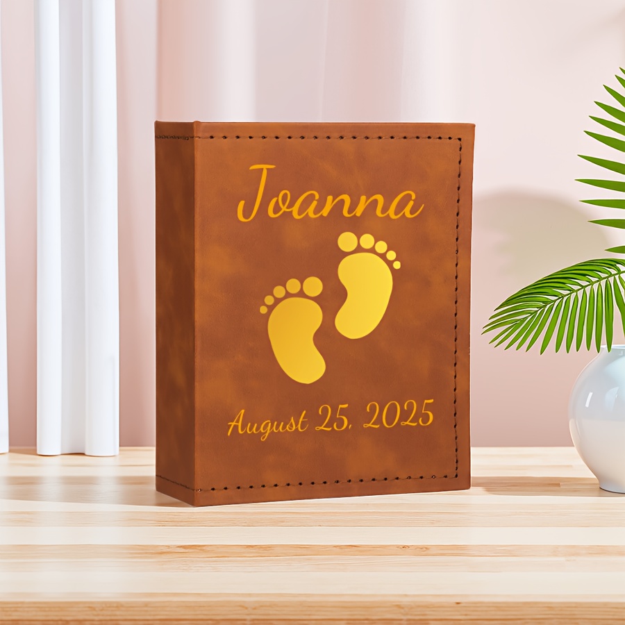 E-shop Ein personalisiertes 6-Zoll-Leder-Fotoalbum mit 100 Seiten, 6 laminierte Fotoalben, Familieneinband, Paareinband, Wachstumsalbum, Gedenkalbum,
