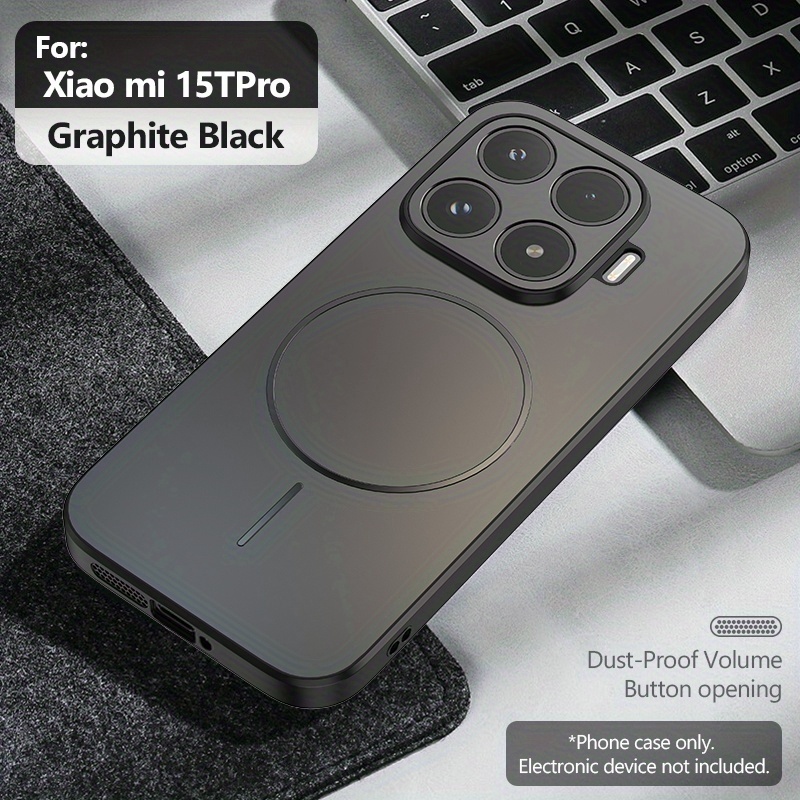 E-shop Matte magnetische kabellose Ladehülle für Xiaomi 14T/14T Pro/15/15T/15T Pro/15 Ultra, stoßfest mit Fallschutz, Kameralinsenschutz, präzise