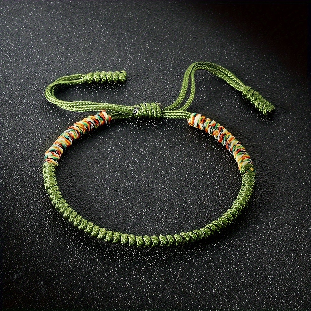 Multicolor Thread Woven Lucky Bracelet Women's Ethnic Jewelry Gift