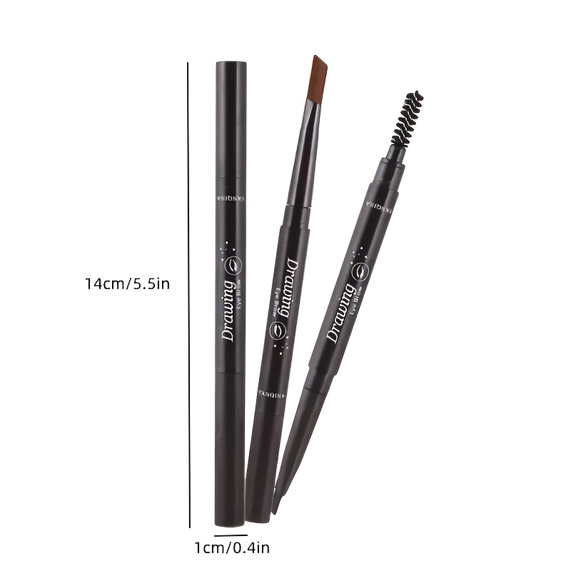 12pcs set of dual end eyebrow pencils with brush waterproof 5   long lasting easy application suitable for   types