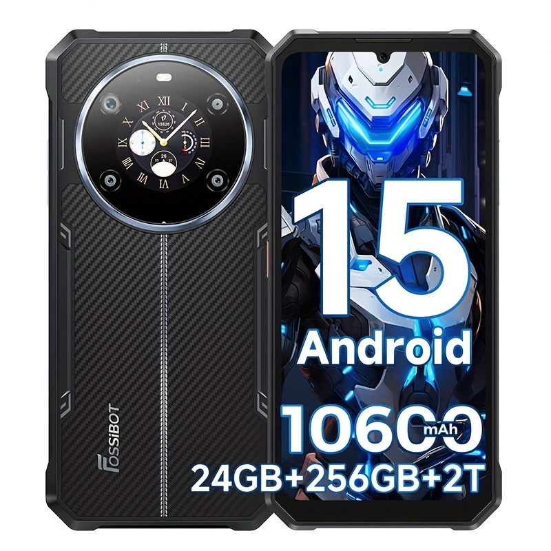 Image of Fossibot F109s Outdoor Smartphone, 15 Phone, No , 24+6+18gb + 256gb/2tb Storage, 6.74-inch + 1.32-inch Hd+ Dual Screen, 50mp Camera, 10600mah Battery,, 4g, Nfc, , Gps, No Charger Included