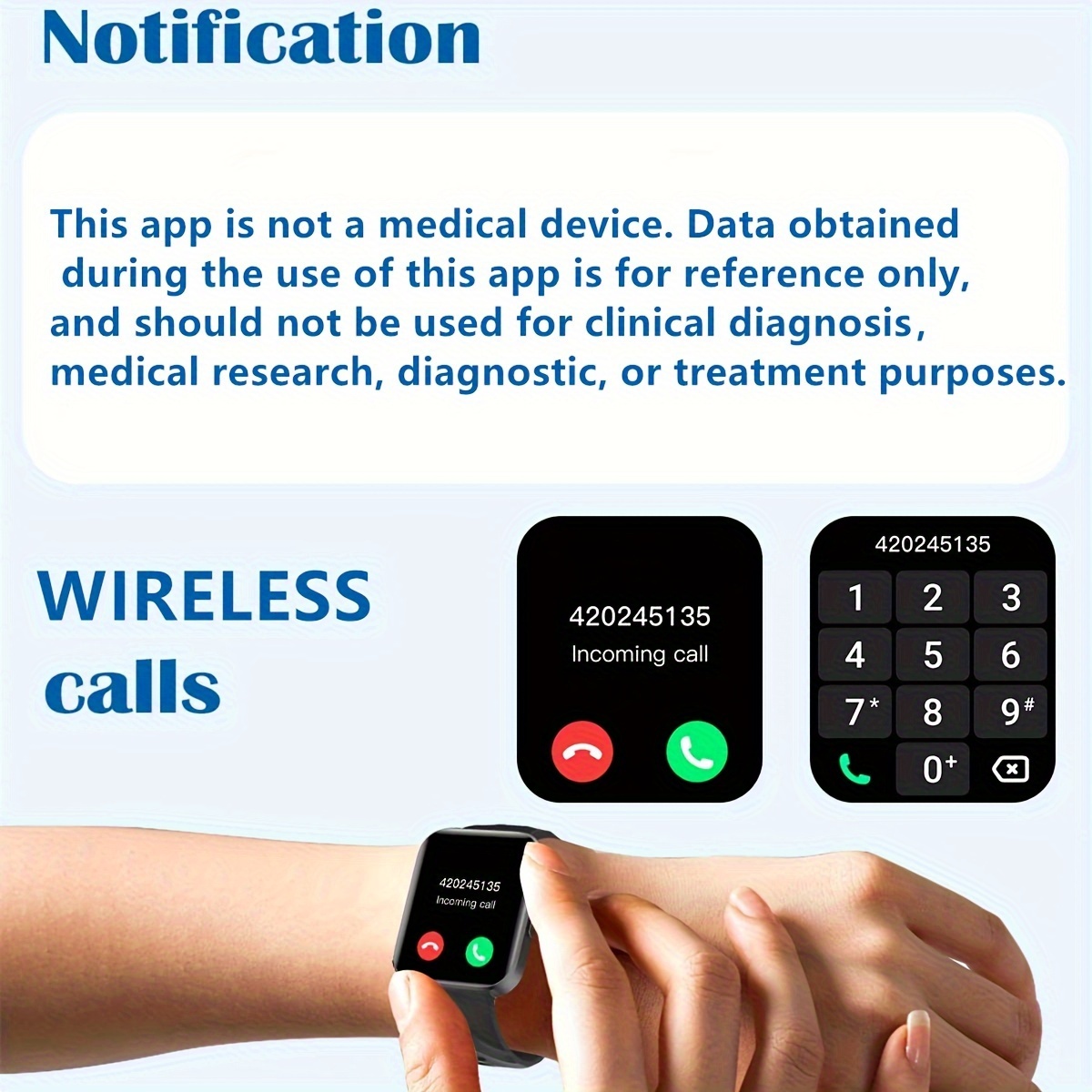 D1 Smart Watch, Smart Watches For Men Women Highdefinition And High