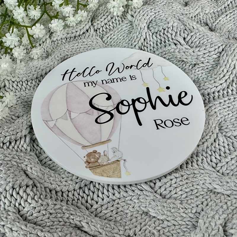 Customized Name Sign Keepsake Plaque