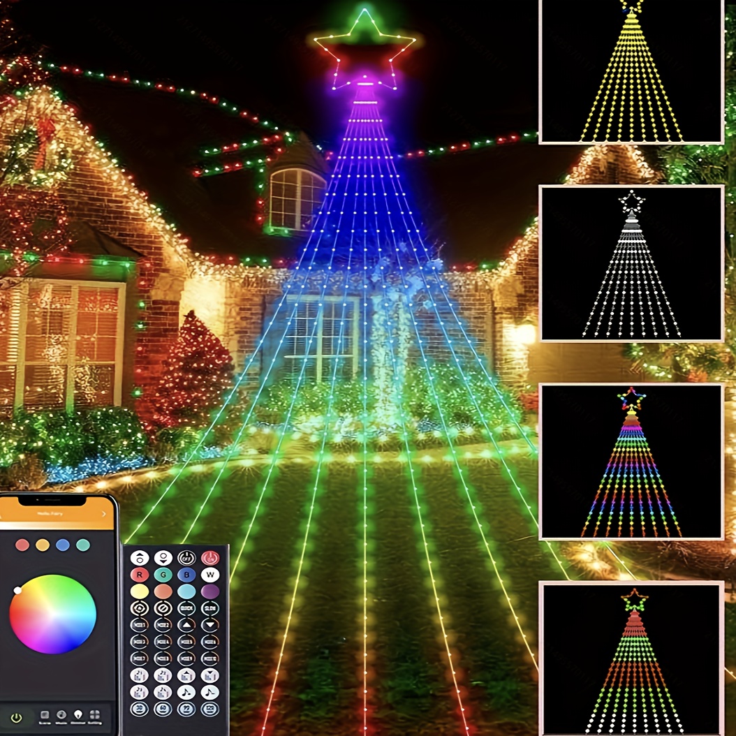 

11.8ft Christmas Tree - 350leds String , 210 Rgb , App , Rgb , , Usb For , , , , , , Christmas, Halloween Decorations