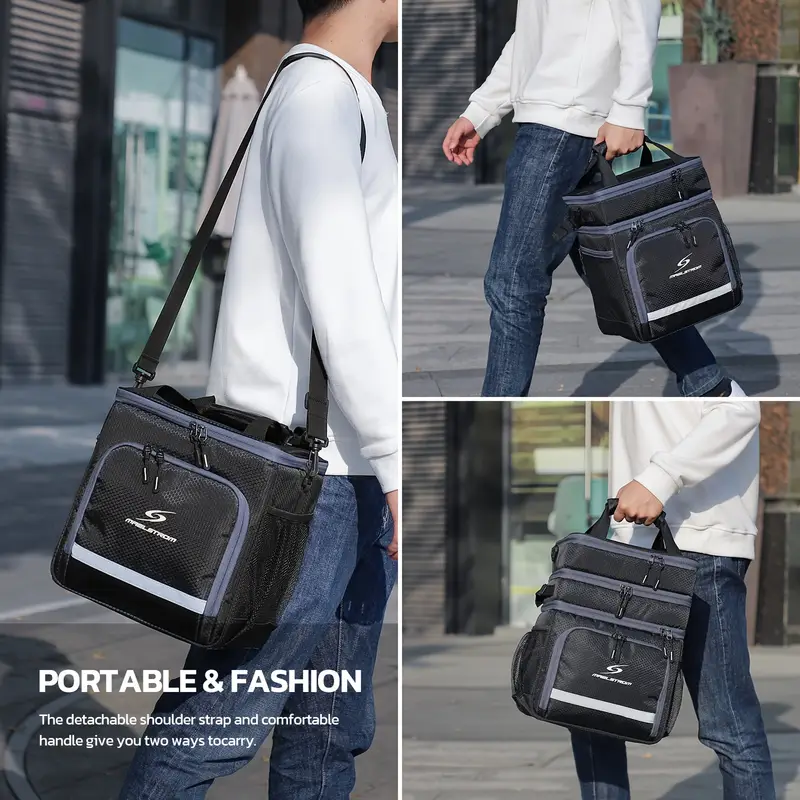 Lunch bag isotherme rayé | Bee lunch Lunch bag isotherme rayé | Bee lunch