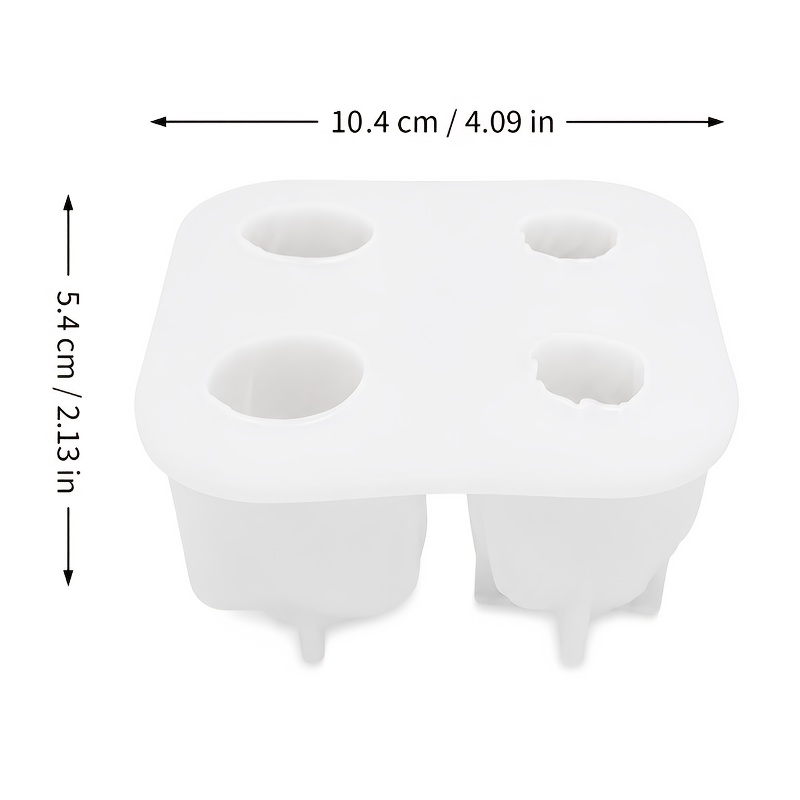 TEMU Cnqnc 4-cavity 3d Tulip & Rose Mold Suitable For Epoxy Resin, Soap Making, Candle Molds - Silicone Flower Mold With Multi-cavity For Diy Crafts,
