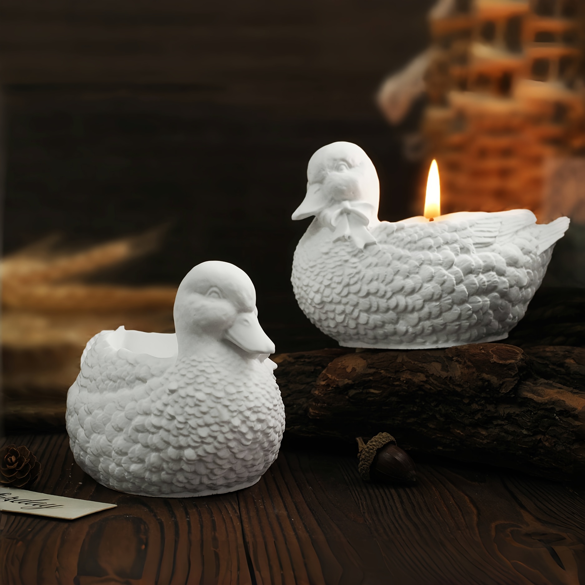 

1pc Silicone Duck Candle Holder Mold, 3d Animal Shape Resin Casting Epoxy Wax Container For Diy Cement Art, Ornament, Jewelry Bowl, Home Decor Craft Mold