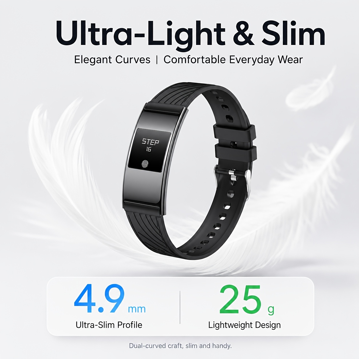 Ultra-Thin Smart Bracelet with Long Battery Life
