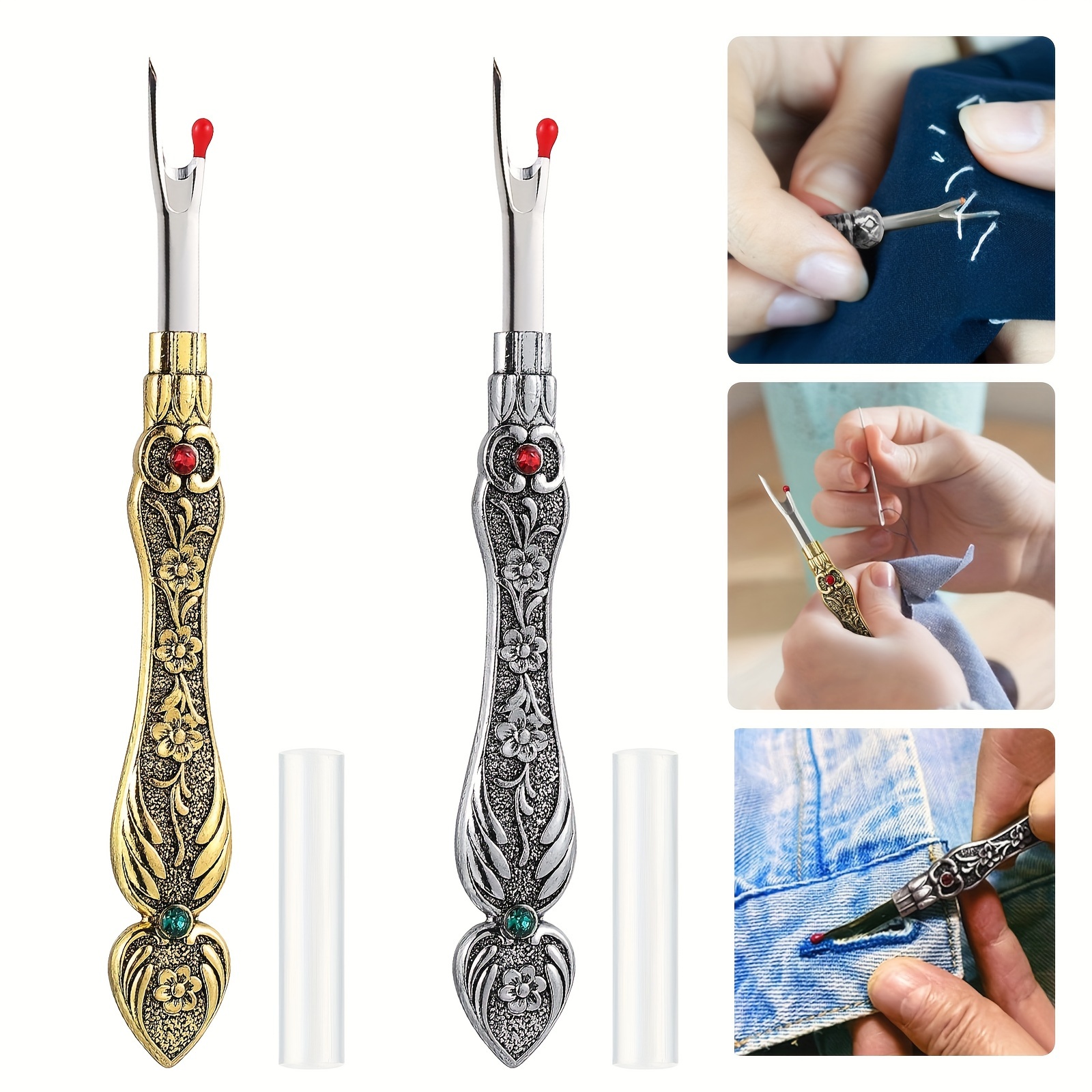 

Vintage Seam Ripper Sewing Tool, Premium Stitch Remover & Thread Picker For Sewing And Stitch, Sharp Thread Cutter