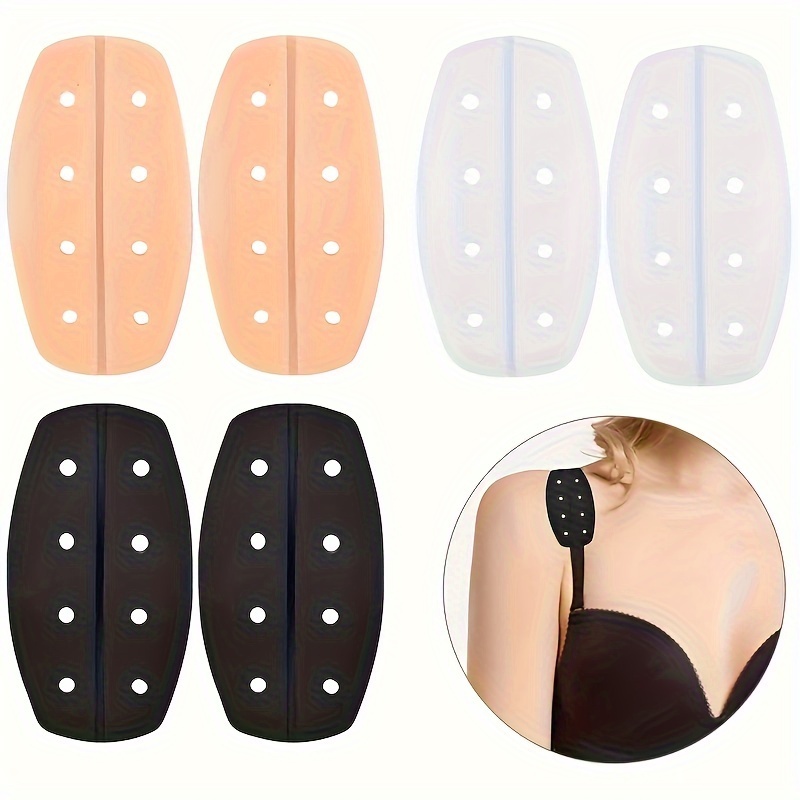

3 Pairs Silicone Shoulder Pads, Soft Non-slip Bra Strap Cushions, Women's Lingerie & Underwear Accessories