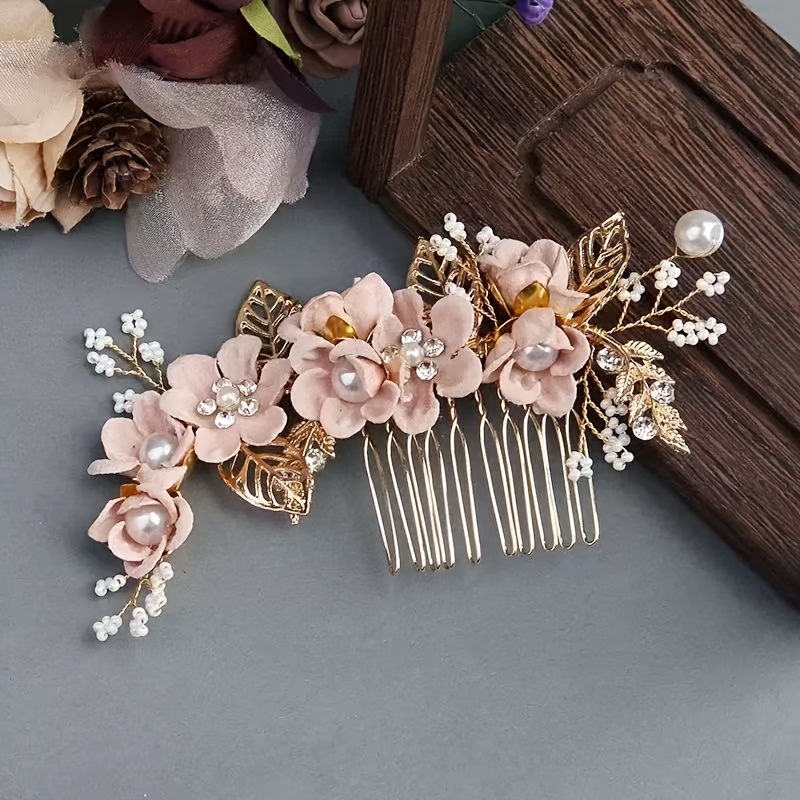 E-shop Super Braut Haar Kleid Blumen Haarkamm Toast Kleidung Hanfu Kopf Blume Braut Haar Zubehör Passend