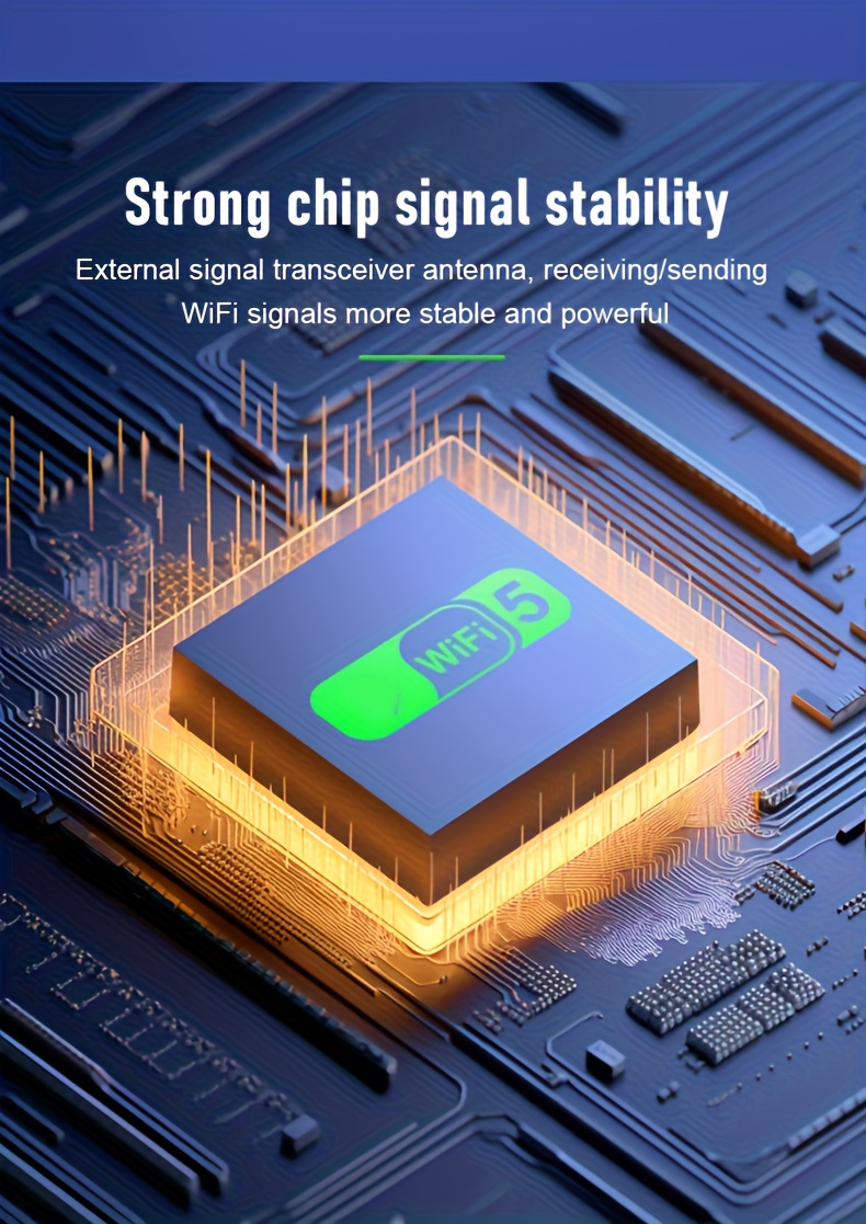 BT+WIFI Wireless Netzwerkkarte, Wireless USB Adapter, 2-In-1 4.2 + Dual-Band WIFI 1300M, Simultaneous Dual-Band, High-Speed Internet Zugang, Plug And Play ohne Treiber, BT+WIFI Internet und Arbeit stören sich gegenseitig nicht