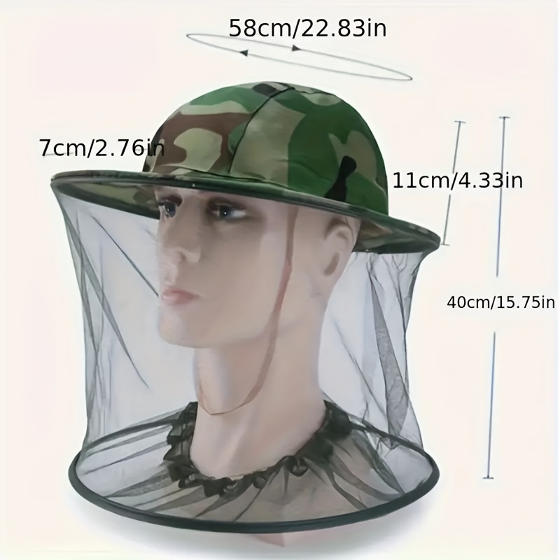 1pc anti bee mosquito hat stay protected from bugs mosquitoes details 0