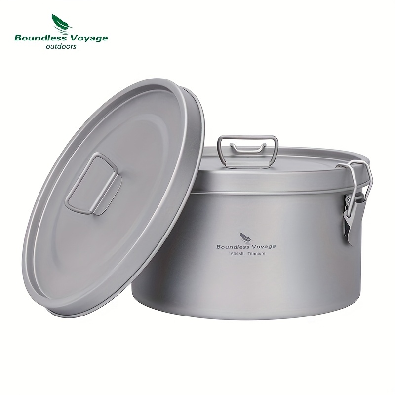 1pc Voyage Pure Titanium Multifunctional Refrigerator Sealing Preservation Box Lightweight Portable Lunch Box