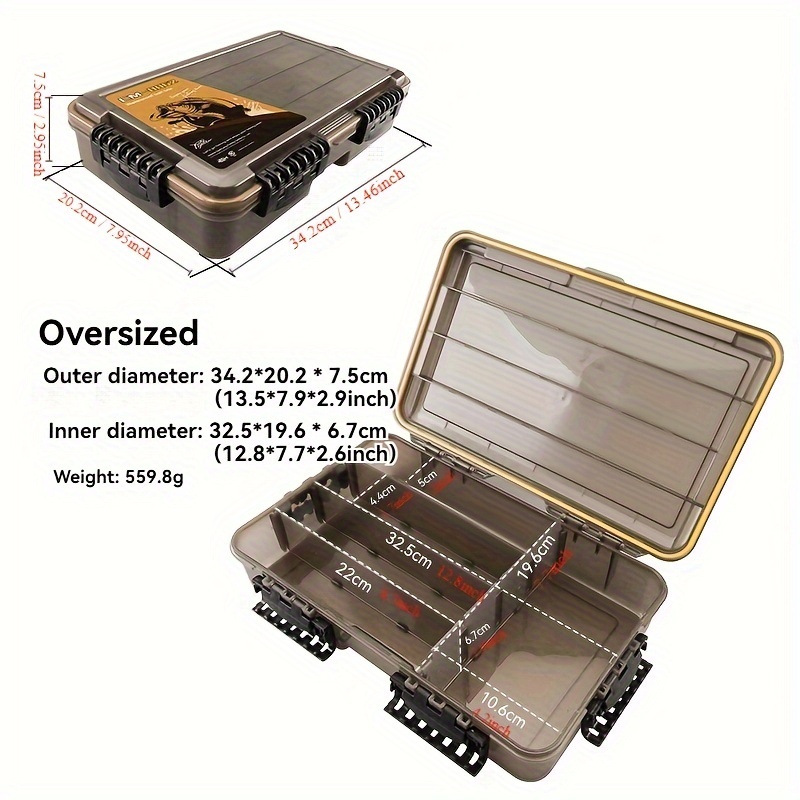 Large Waterproof Box, Accessory Box, Box, Hard And Jig Head Storage Box, Soft Box