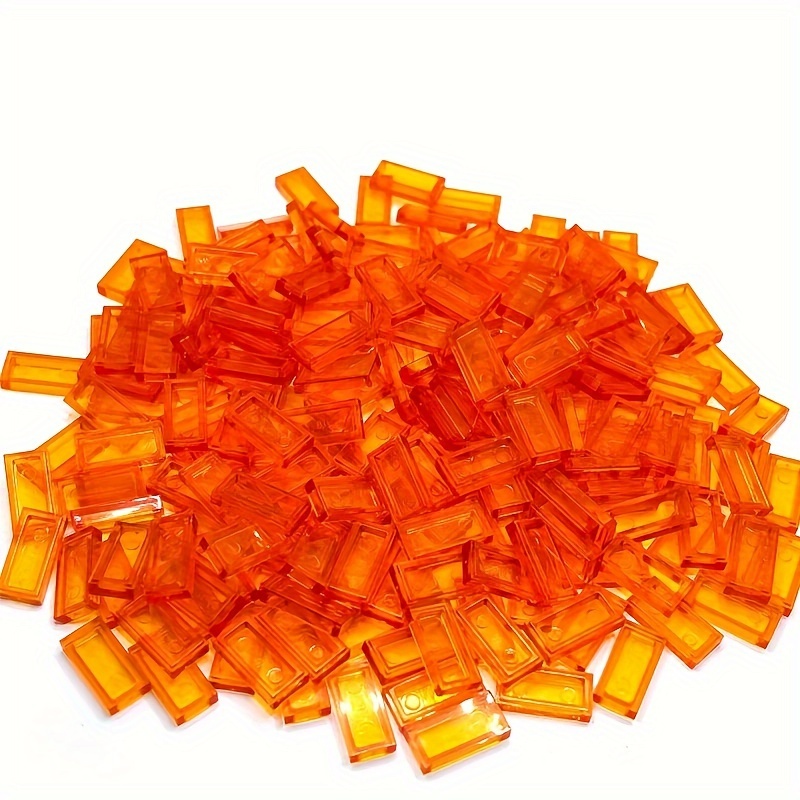 100pcs Transparent Light Panels for Pixel Art, ABS Blocks Compatible