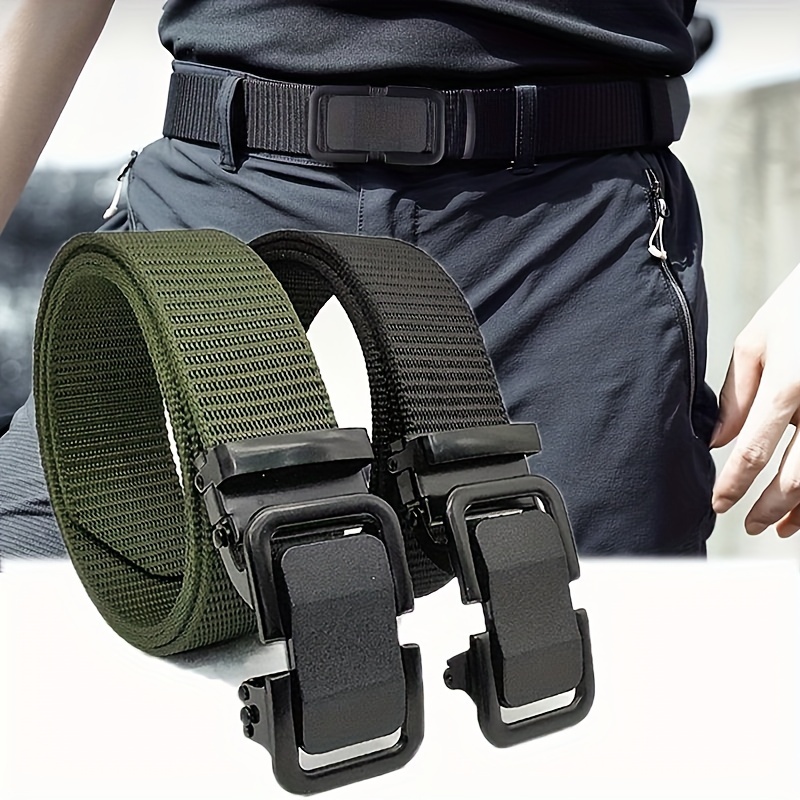 Cinturón Táctico de Nailon Magnético Con Hebilla Militar para Hombre y Mujer