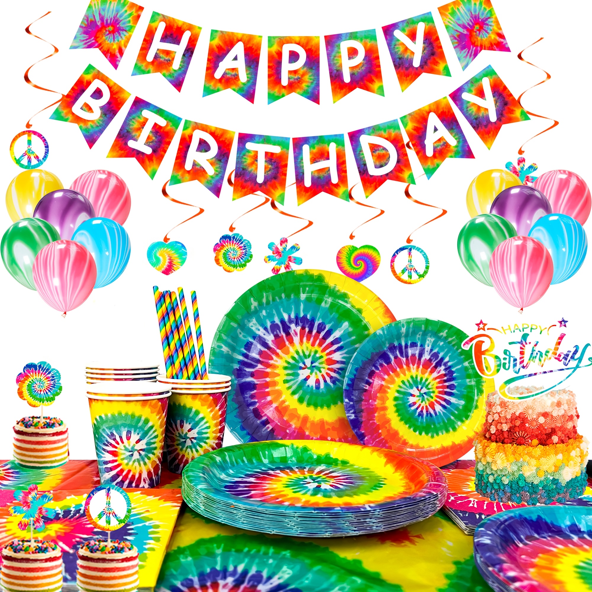 3 Piece 60s Hippie Peace Bus Centerpieces - Retro Paper Candy Cars For Groovy Theme Parties