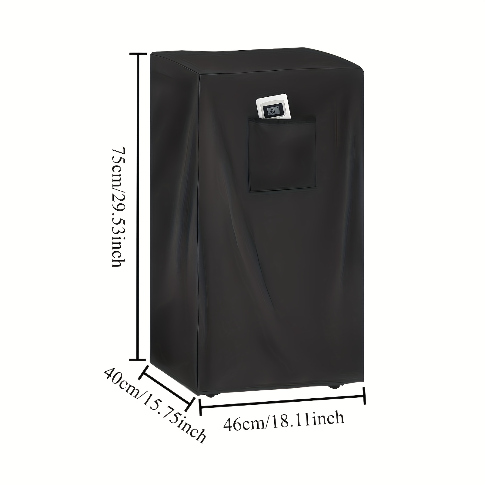 TEMU 1pc Portable Air Conditioning Cover-2 Colours (black/grey), Suitable For Portable Air Conditioners, Suitable Fo Portable Air Conditioners For