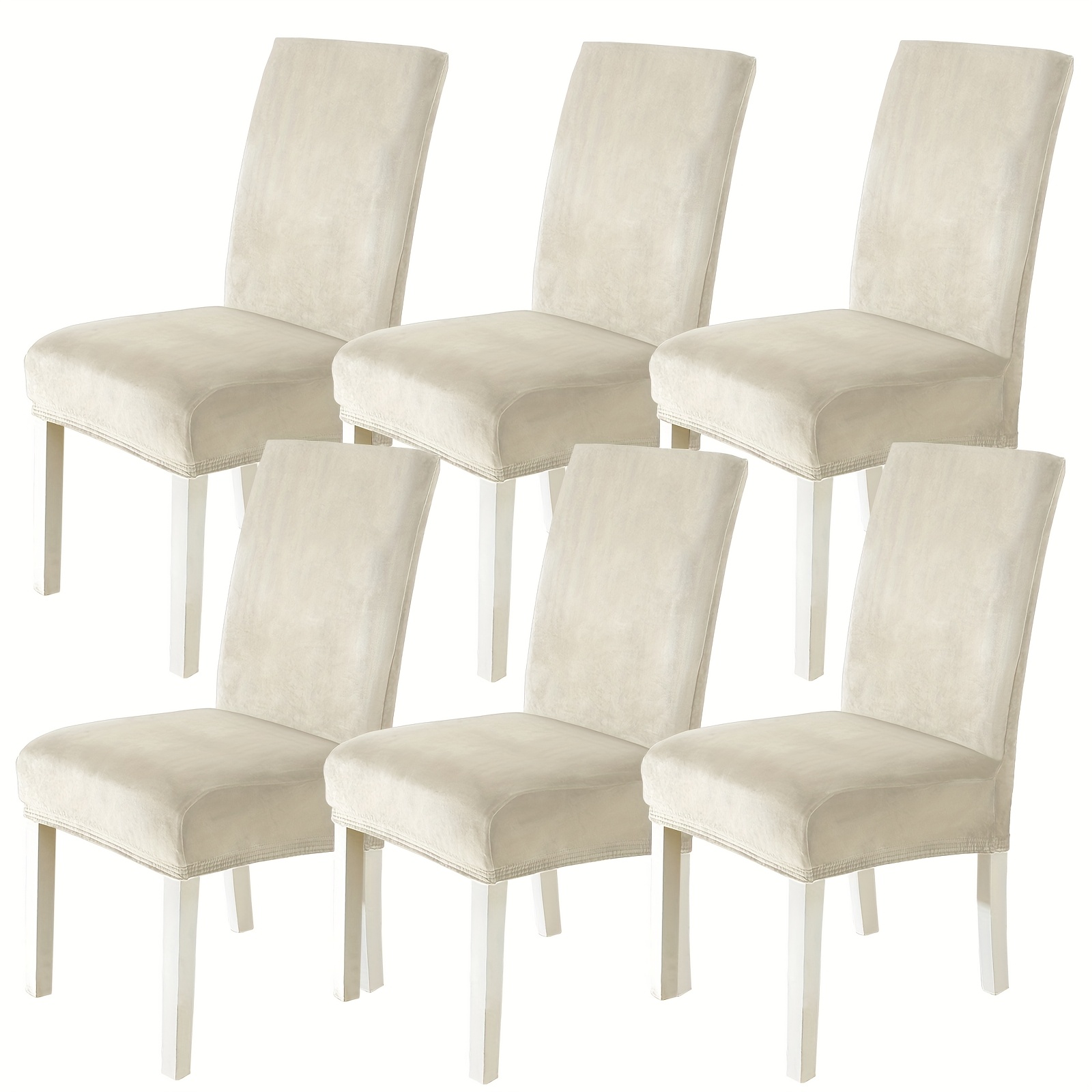 TEMU Velvet High Back Chair Cover, Elastic Kitchen Chair Cover, Universal Living Room Chair Cover, High Back Chair Cover, Chair Cover