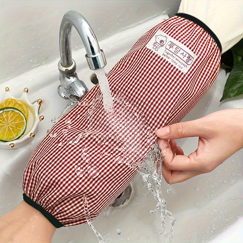 

Waterproof Sleeve For Women Classic Universal Print Anti-fouling And Anti-dirt Wear-resistant Housework Sleeve Cover