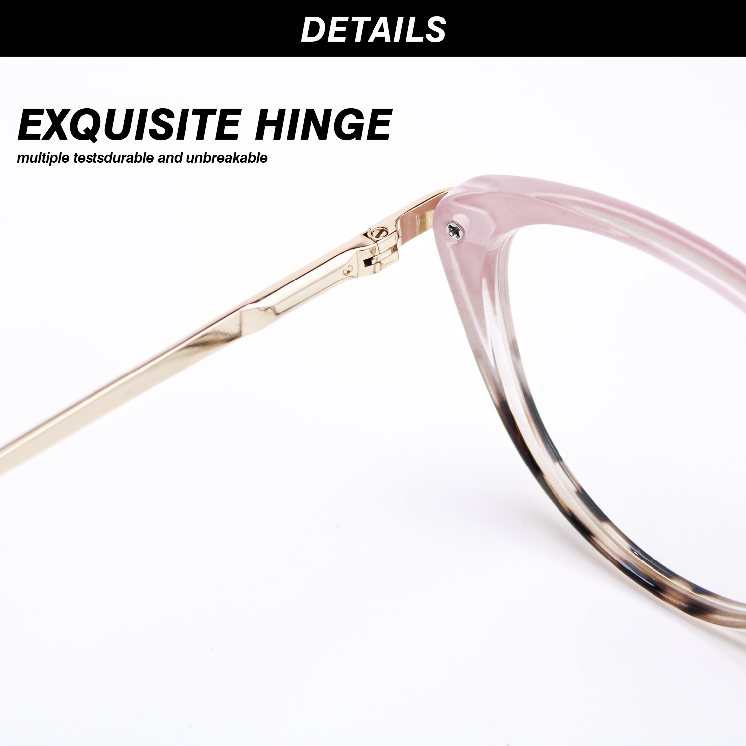 Cat-Eye Reading Glasses with Leopard Print Design