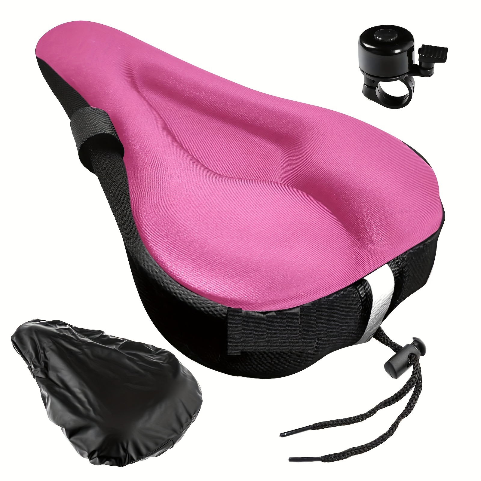 

Bike Seat Cushion-gel Padded Bicycle Seat Cover Men And Women, Soft And Comfortable Seat Cover, With Water And Dust Resistant Cover