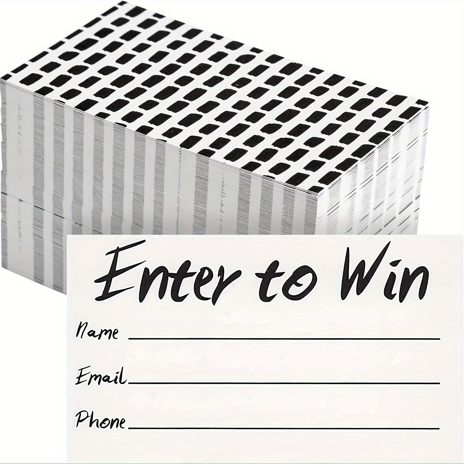 

50pcs Blank Raffle Forms - For & , Office Supplies