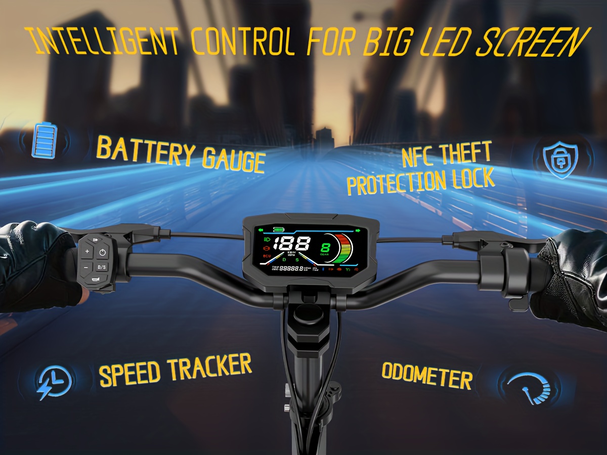 fast electric scooter with 60v 19 11 inch off road all terrain tires high speed powerful dual motor 50 60 miles long range for adults ideal for commuting design for   city adventure riding   solution     Product details 11