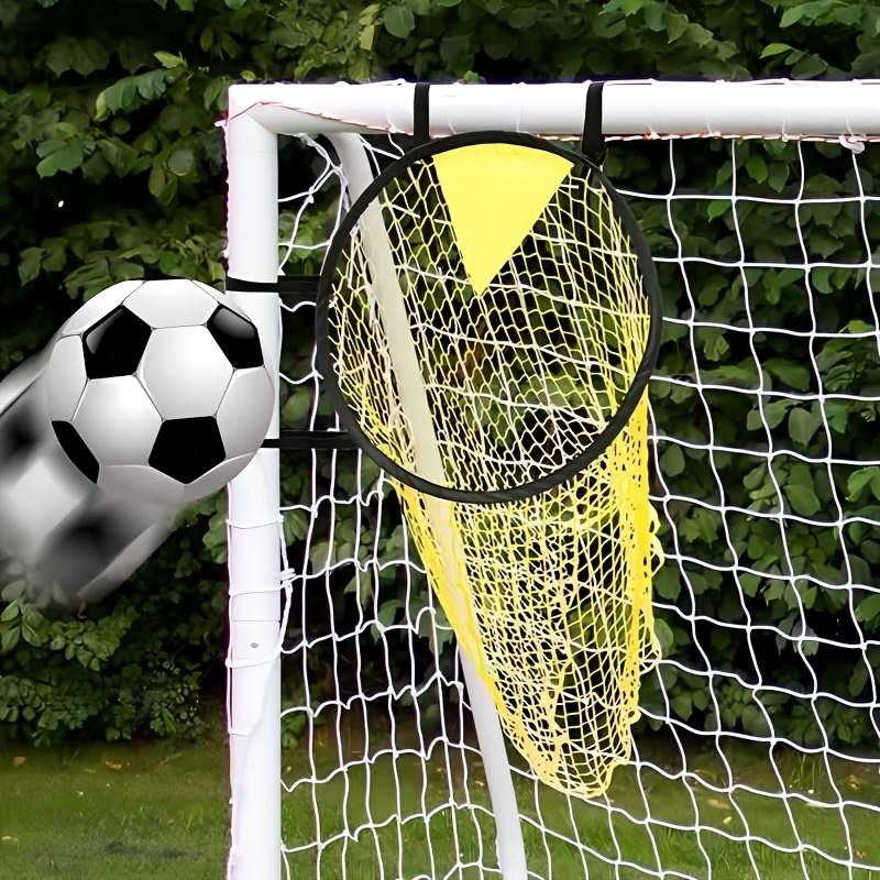 TEMU Portable Soccer Goal With Training Net - Easy Assembly/ Frame & Goal Net For Accuracy Practice, For /outdoor Use, Goal For , Teams, / Players -