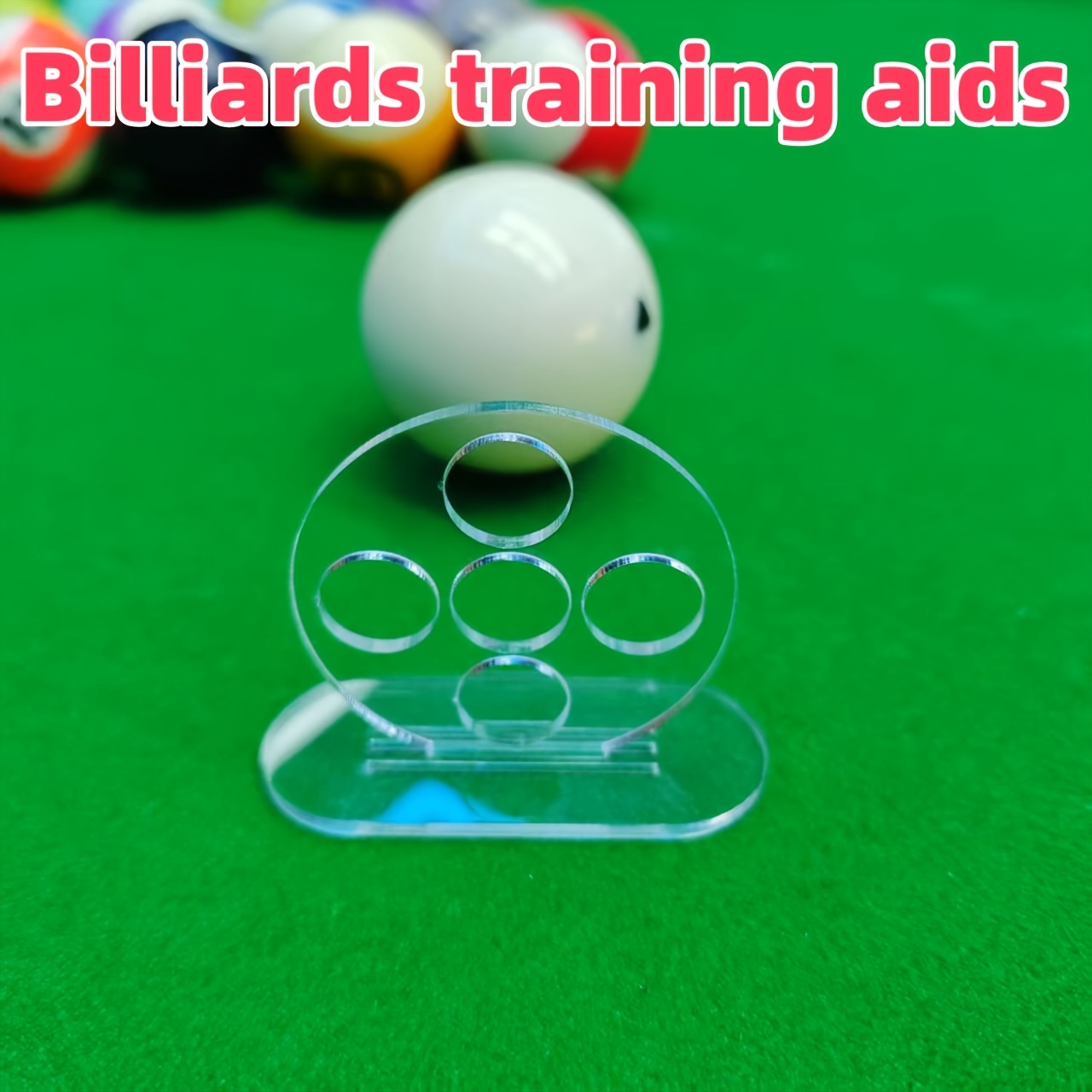 Balle Billard Avec Trou – Outil Entraînement Visée Et Précision – Perforée Pour Améliorer Le Contrôle – Résine