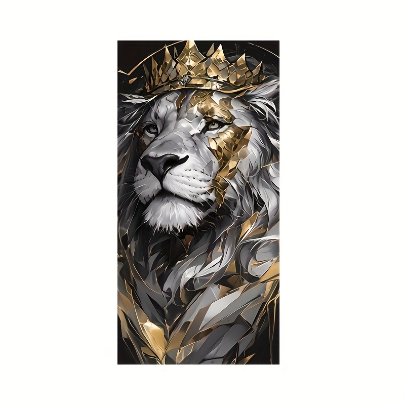 TEMU 2pcs Lion Car Stickers, Durable Vinyl Material, Door Pillar And Rear Window Decals, Cool Animal Design, Waterproof And Scratch-resistant, Ideal