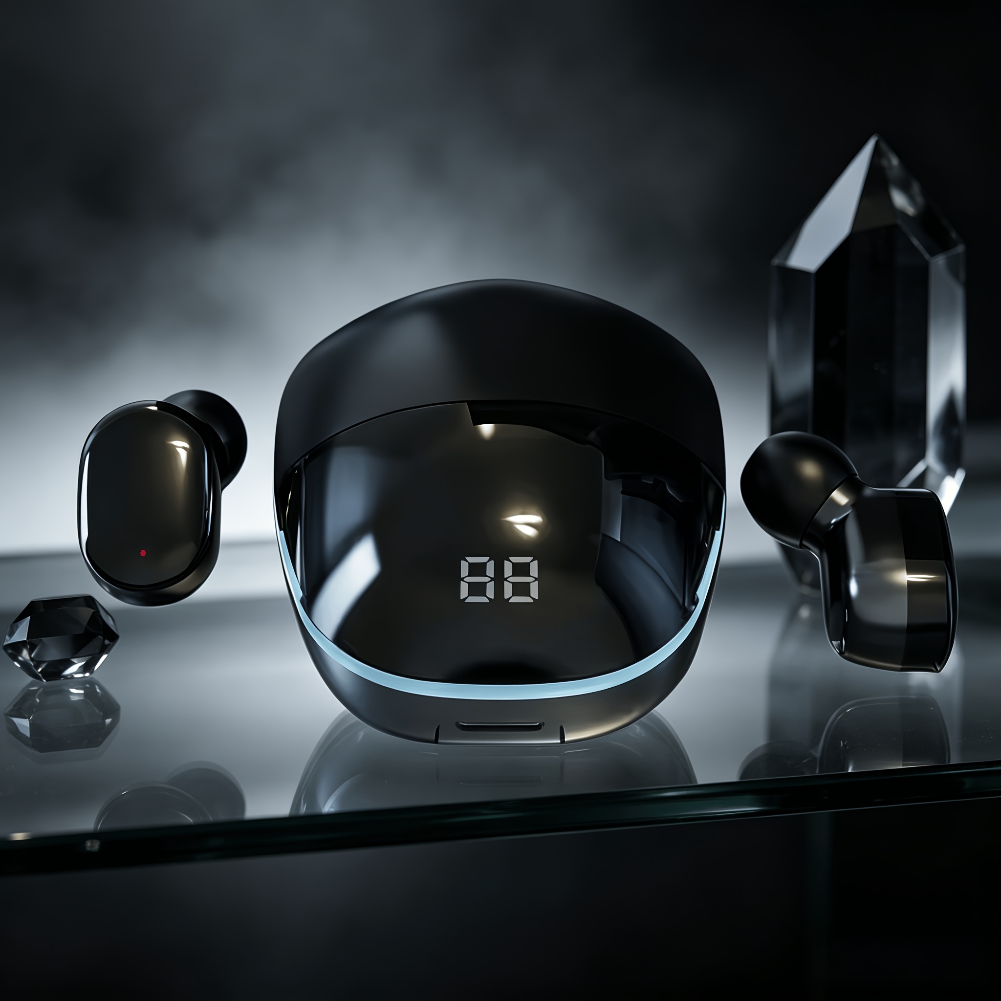 Image of Gaming Headset, Binaural Stereo, Heavy Design, Touch Control, Led Display Screen, Tws In-ear Earphones, Suitable For Gaming, Music And Sports, Compatible With Ios/