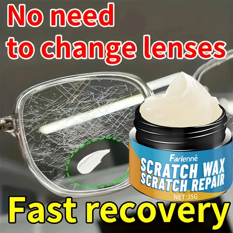   Instant Lens Repair Resin - No Grinding Required Scratch Remover for Eyeglass & Swimming Glasses, Quick-  Lens Repair Paste Suitable for Reading, Nearsighted Glasses & Swim Goggles - Restores  /Scratchy Vision, Cost-Effective