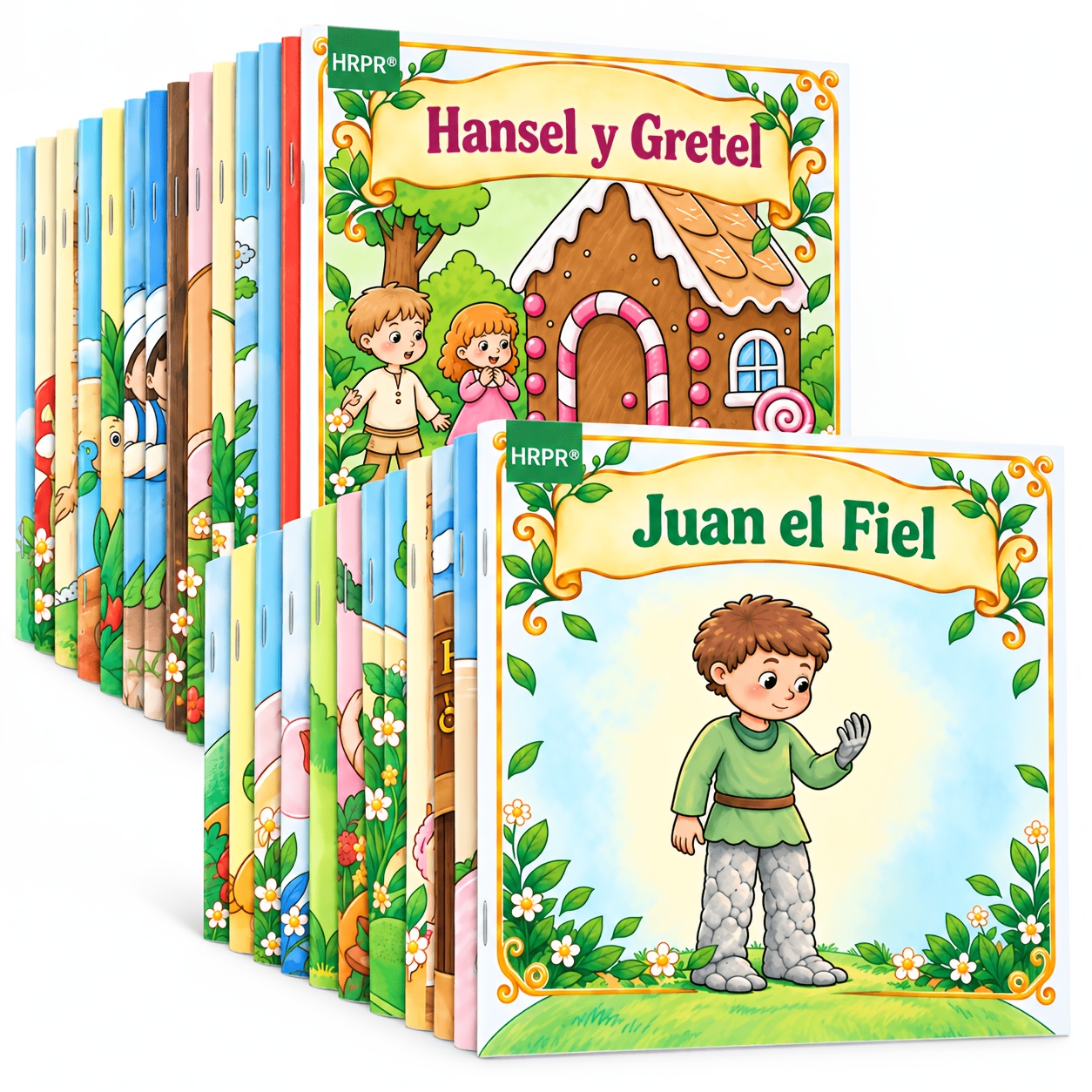 TEMU 8 Libros Interactivos de Cuentos en Español, Fábulas Clásicas para la Hora de Dormir, Adecuados para Lectura - Papel Barnizado con Resaltados